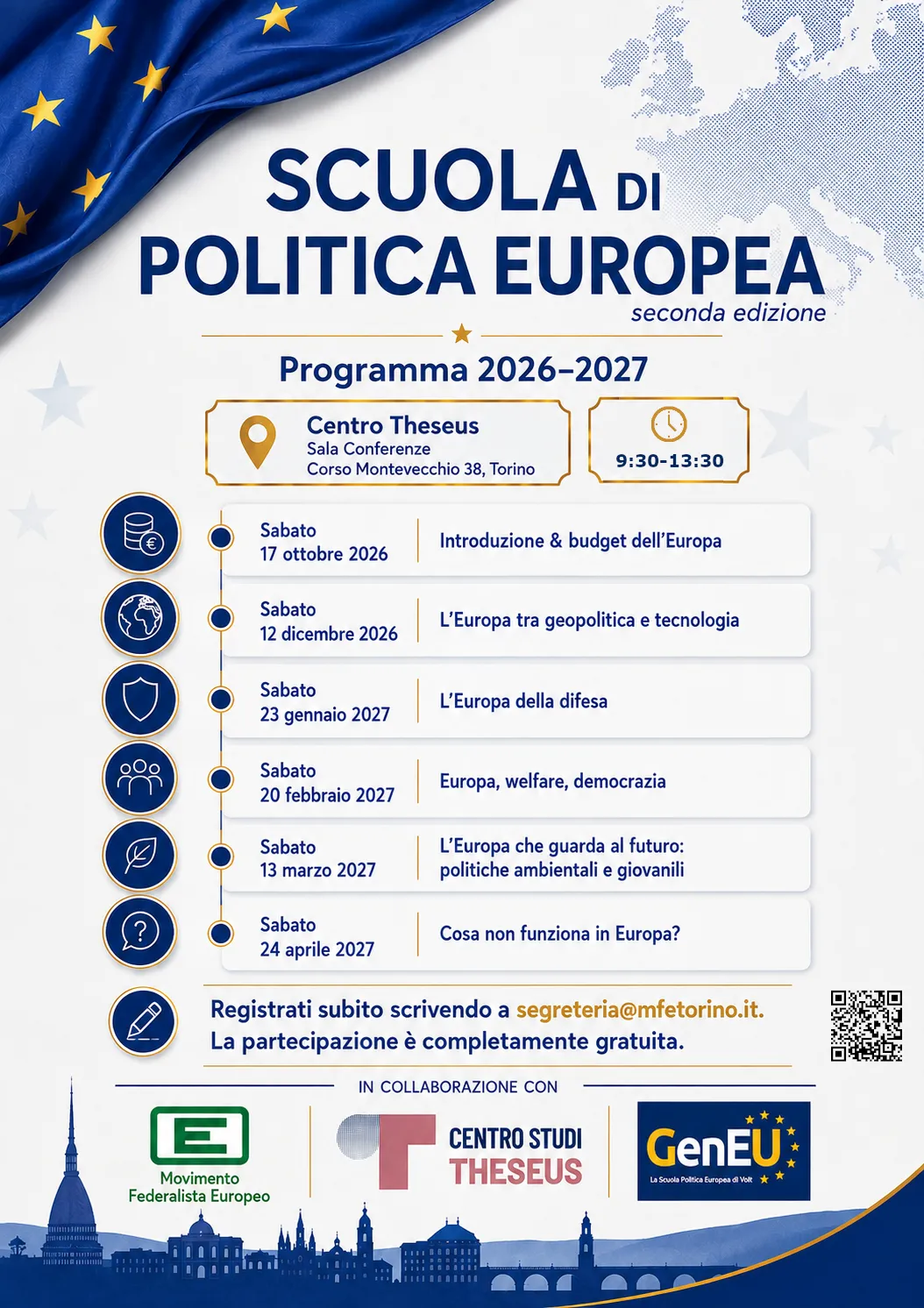 Riparte la Scuola di Politica Europea - edizione 2026/2027